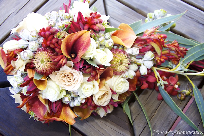 Native australian flower bouquet - wedding photography sydney